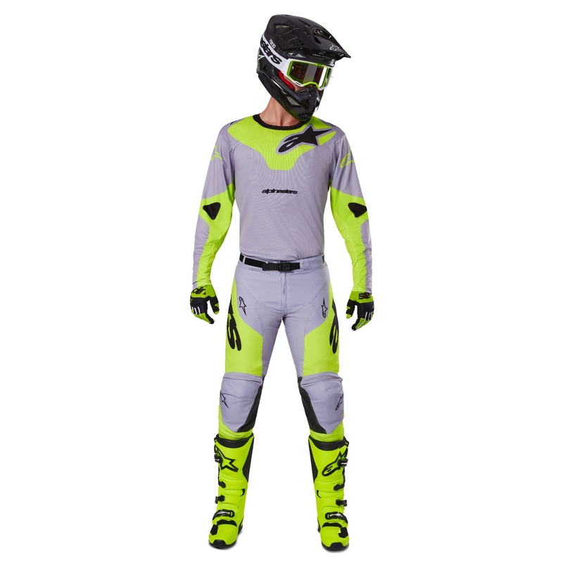 Alpinestars Racer Veil motocross nadrág szürke-fluo sárga