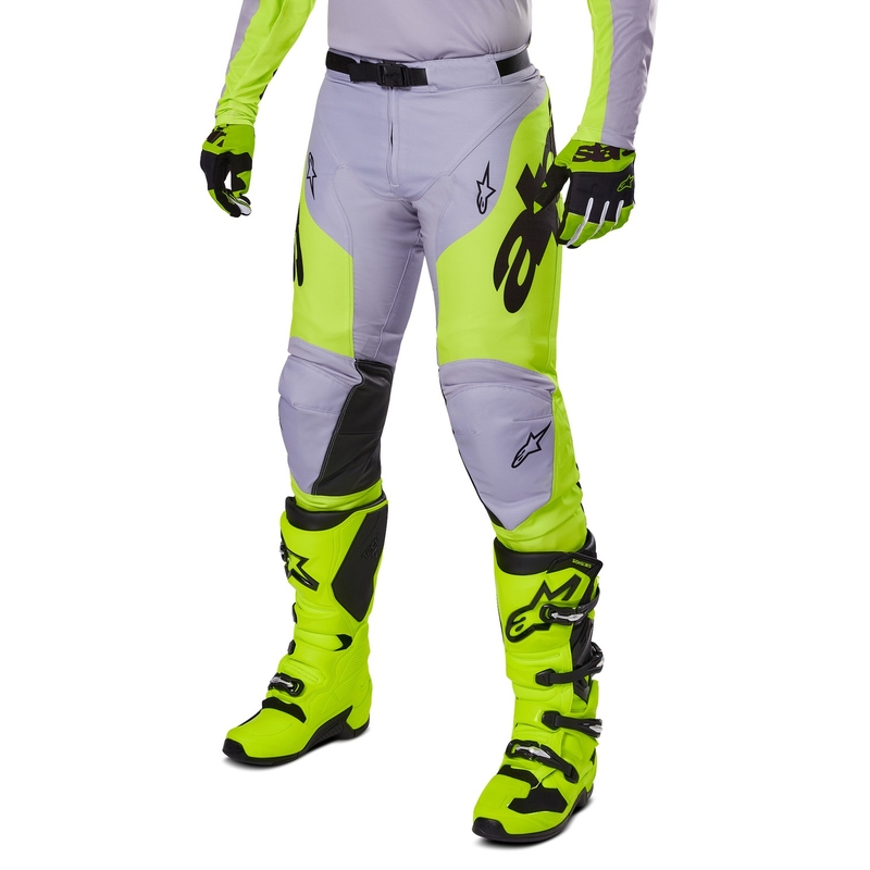 Alpinestars Racer Veil motocross nadrág szürke-fluo sárga