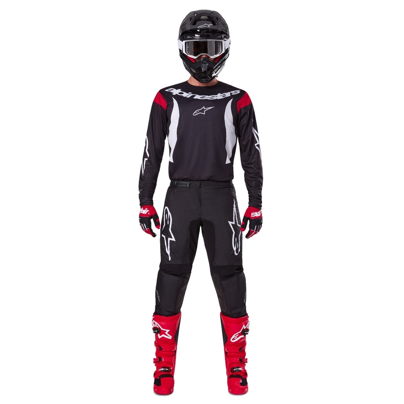 Alpinestars Fluid Haul motocross nadrág fekete-fehér
