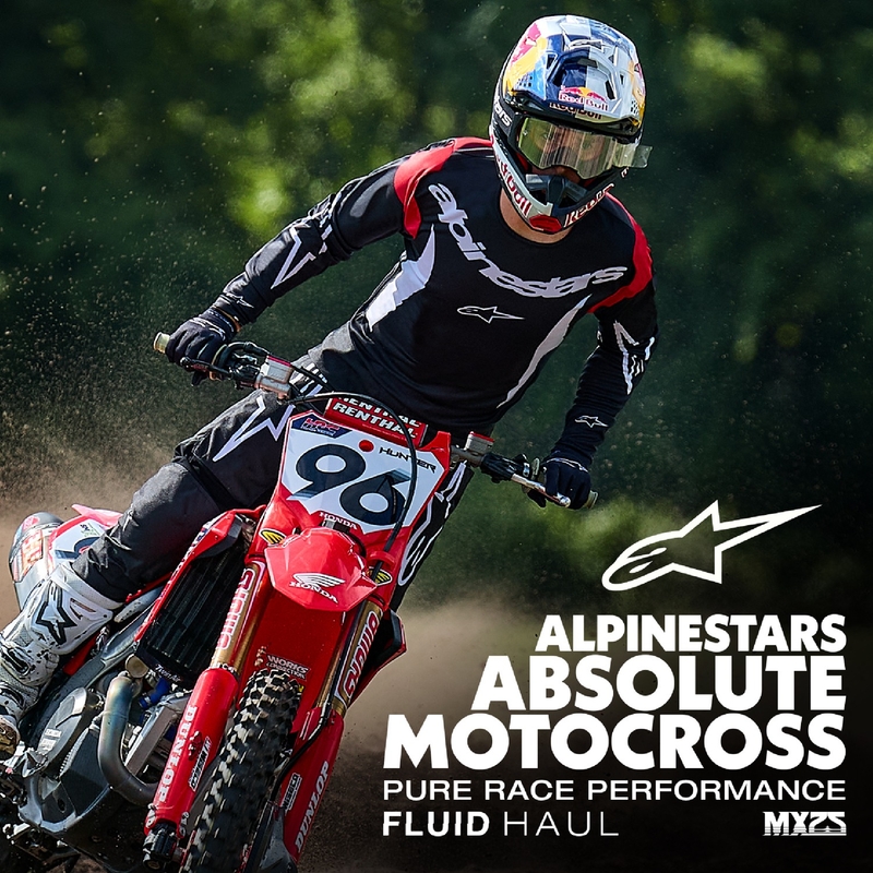 Alpinestars Fluid Haul motocross nadrág fekete-fehér