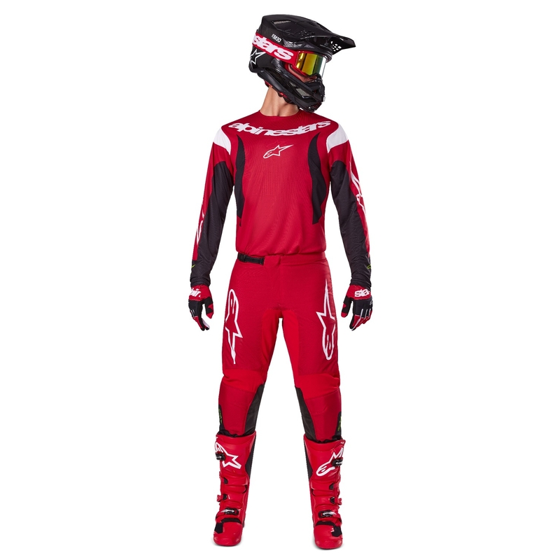 Alpinestars Fluid Haul motocross nadrág piros-fekete