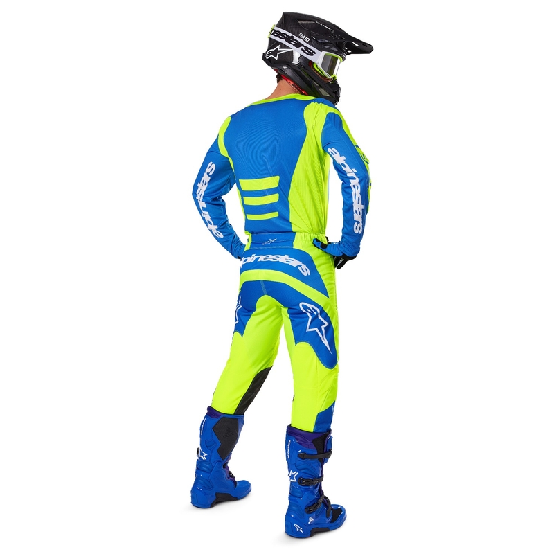 Alpinestars Fluid Haul motocross nadrág fluo sárga-kék