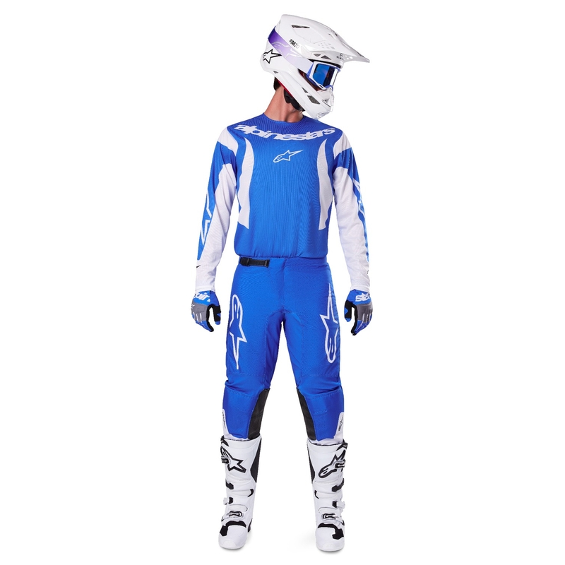Alpinestars Fluid Haul motocross nadrág kék-fehér