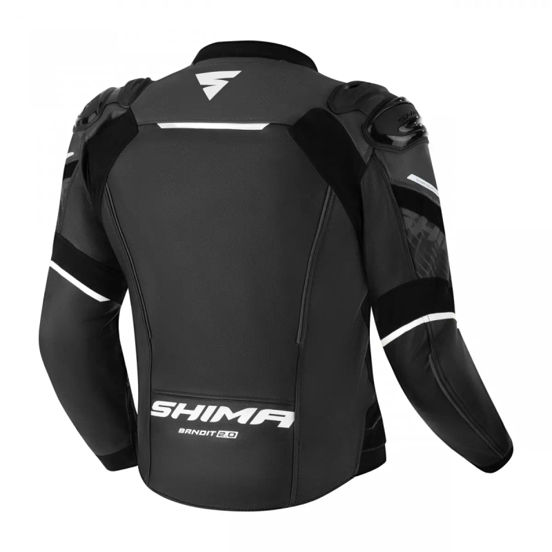 Shima Bandit 2.0 motoros bőrkabát fekete