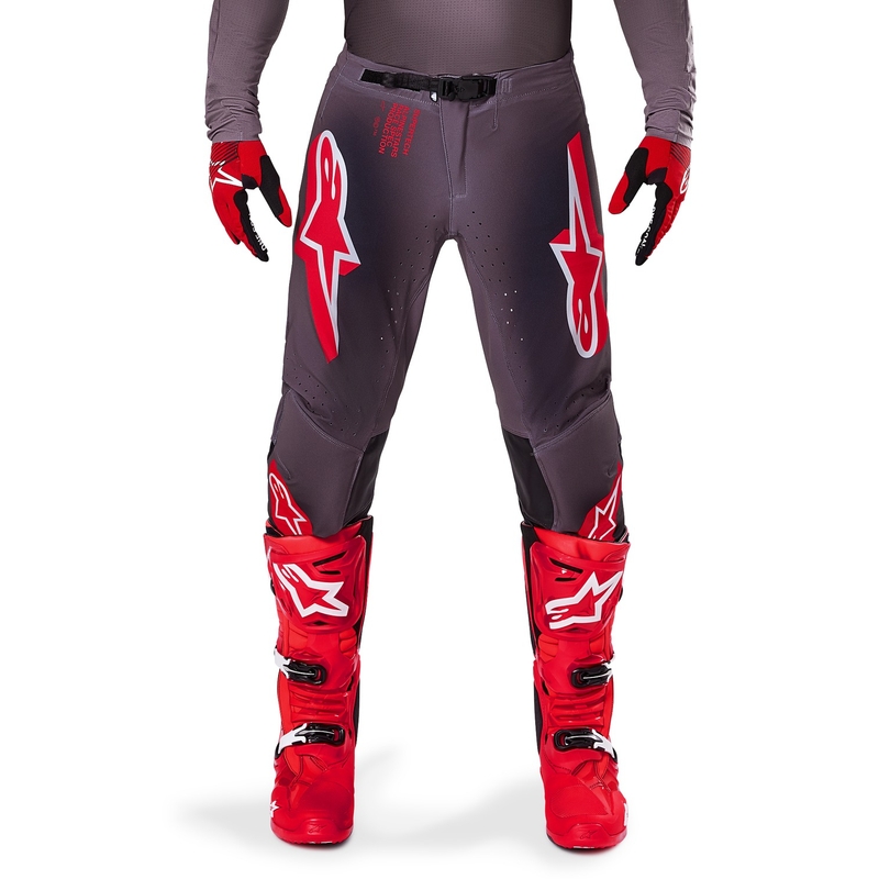 Alpinestars Supertech Lipan motokrossz nadrág füstös-piros
