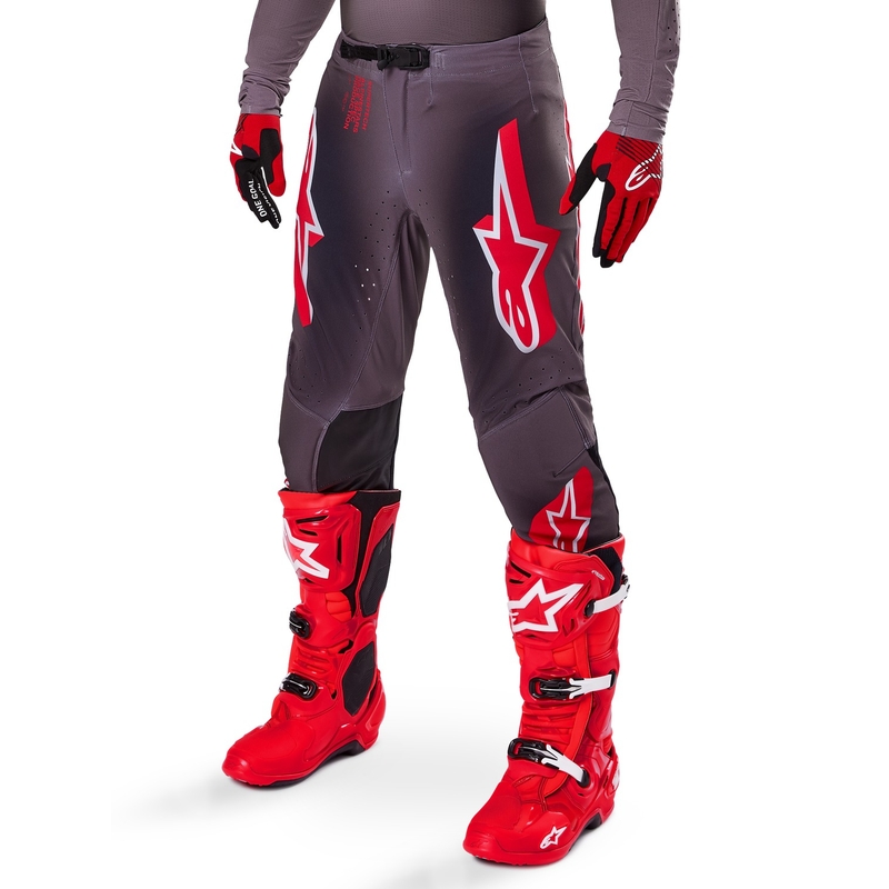 Alpinestars Supertech Lipan motokrossz nadrág füstös-piros