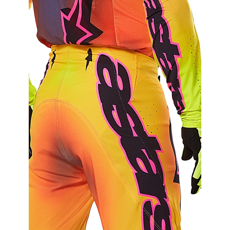 Alpinestars Supertech Lipan motokrossz nadrág sárga-rózsaszín