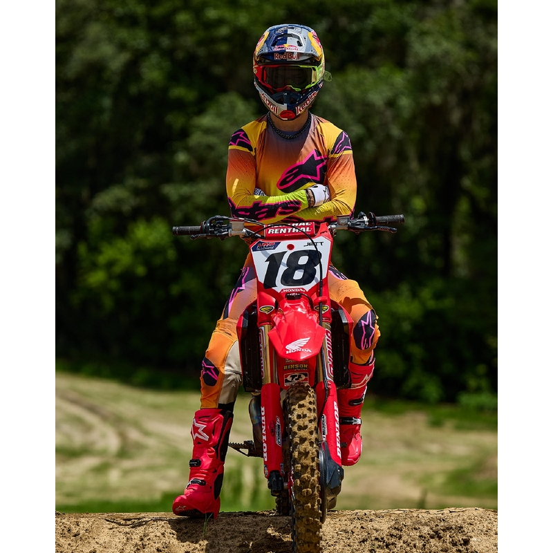 Alpinestars Supertech Lipan motokrossz nadrág sárga-rózsaszín