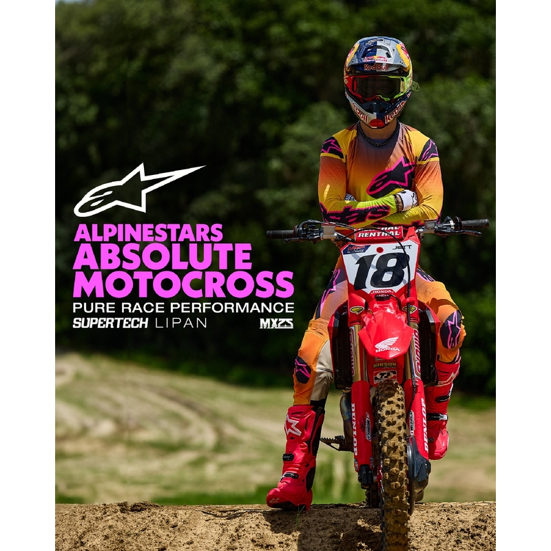 Alpinestars Supertech Lipan motokrossz nadrág sárga-rózsaszín