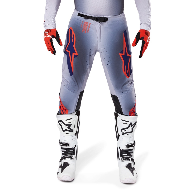 Alpinestars Supertech Lipan motokrossz nadrág szürke-fluo narancssárga