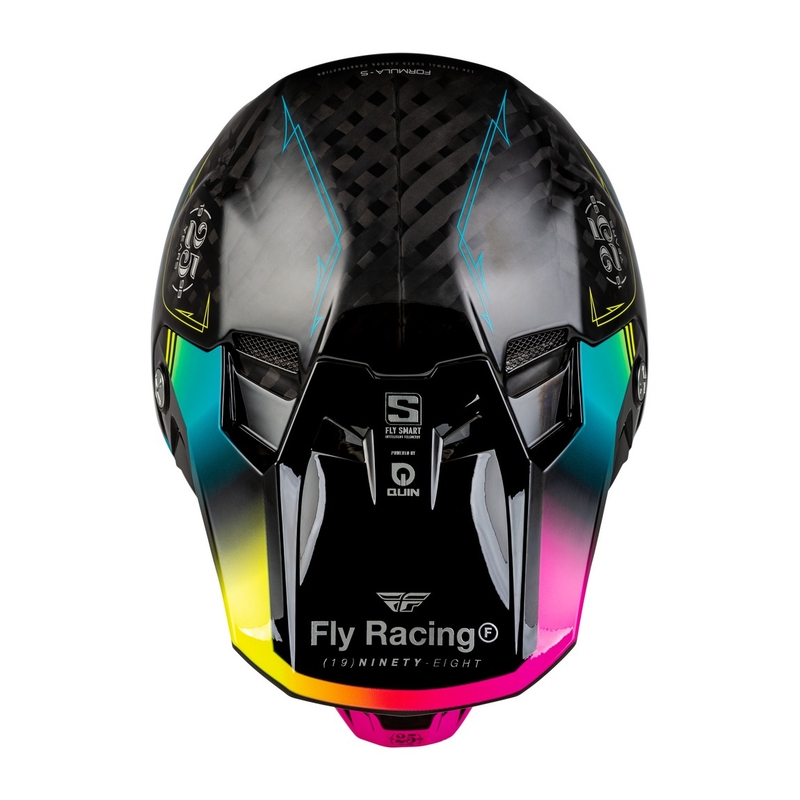 FLY Racing Formula S motokrossz bukósisak fekete-kék