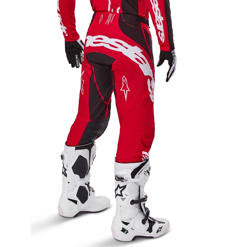 Alpinestars Techstar Dreem motocross nadrág piros-fekete