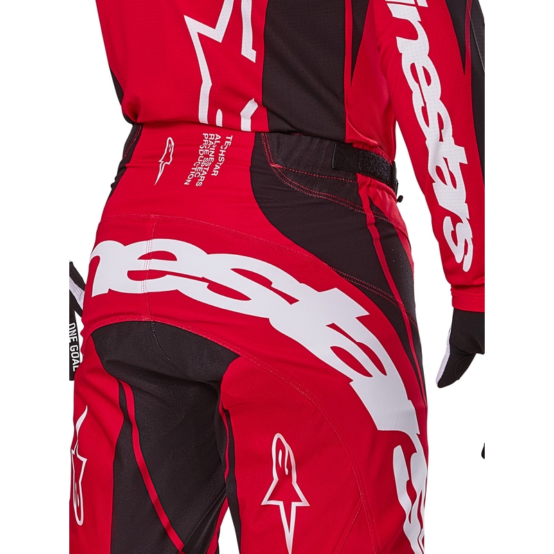 Alpinestars Techstar Dreem motocross nadrág piros-fekete