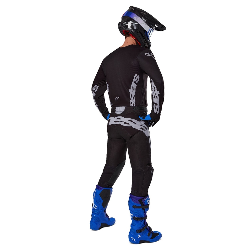 Alpinestars Racer Graphite motokrossz nadrág fekete-szürke