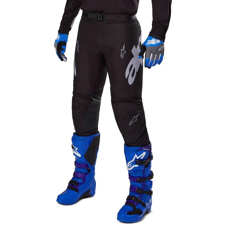 Alpinestars Racer Graphite motokrossz nadrág fekete-szürke
