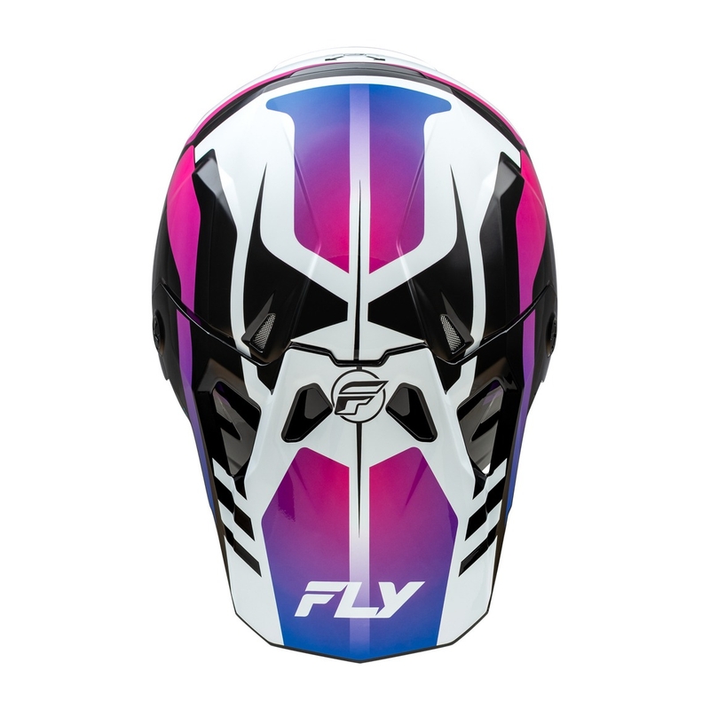 FLY Racing Formula CP motocross sisak fehér-fekete-lila
