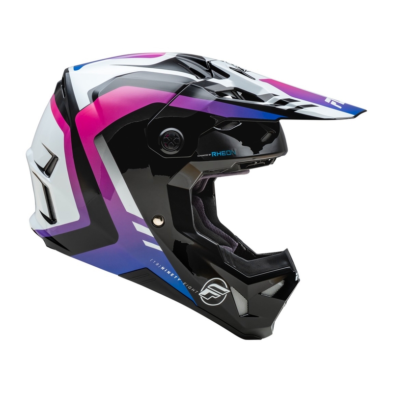 FLY Racing Formula CP motocross sisak fehér-fekete-lila