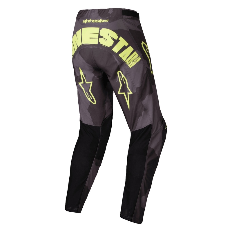 Alpinestars Racer Hollow motokrossz nadrág sötét camo-fluo sárga
