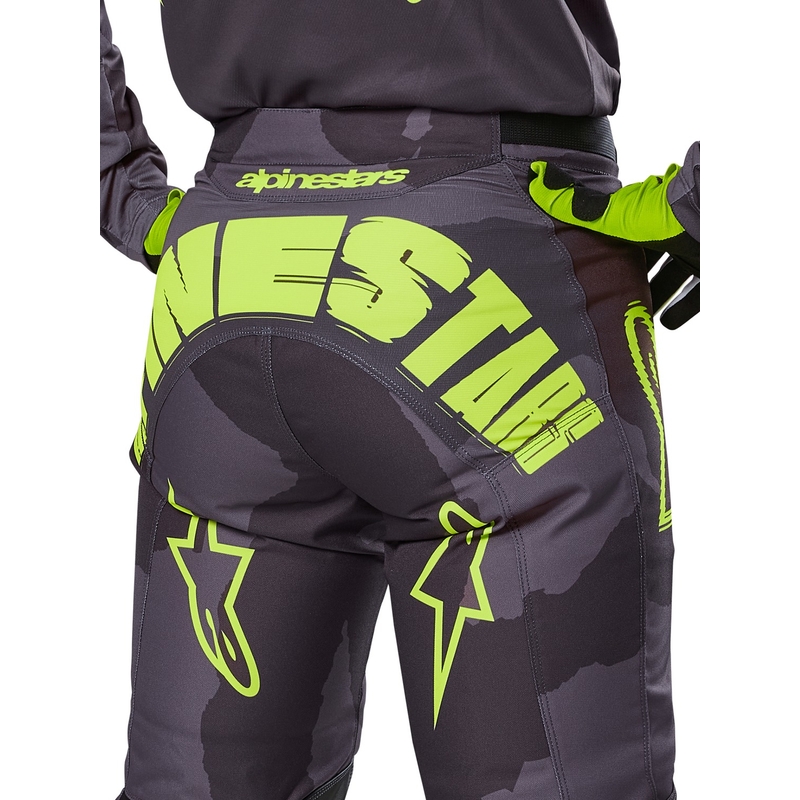 Alpinestars Racer Hollow motokrossz nadrág sötét camo-fluo sárga
