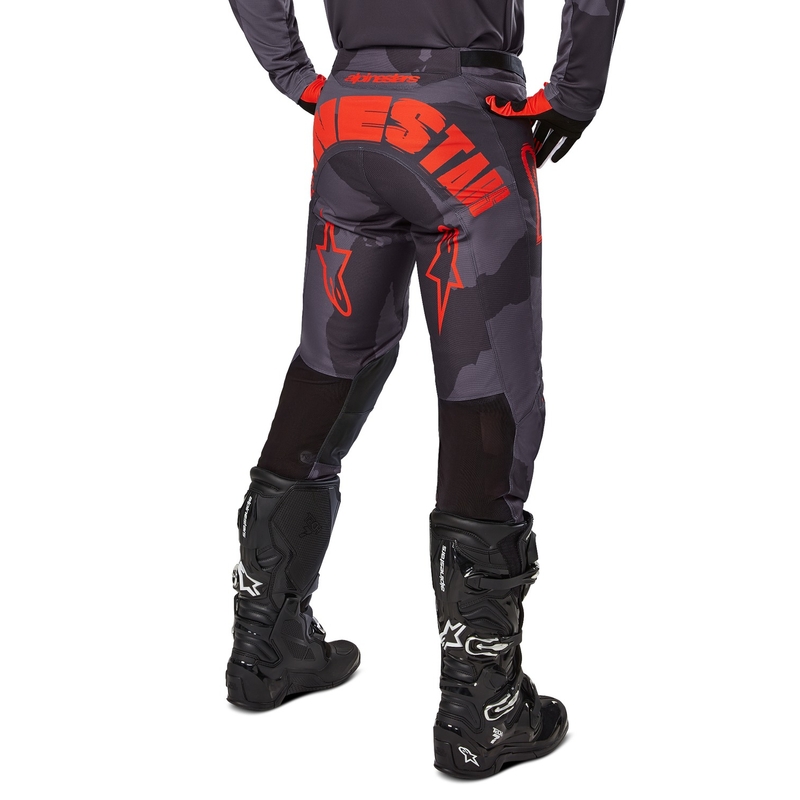 Alpinestars Racer Hollow motokrossz nadrág szürke-camo-fluo narancssárga