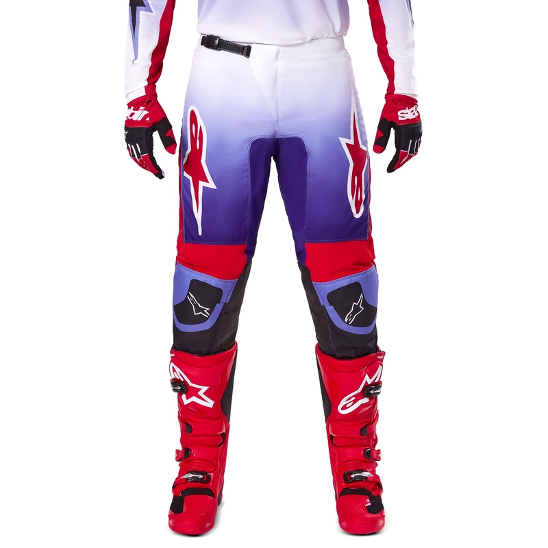 Alpinestars Fluid Wurx motocross nadrág lila-piros