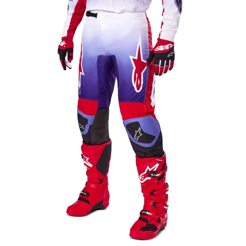Alpinestars Fluid Wurx motocross nadrág lila-piros