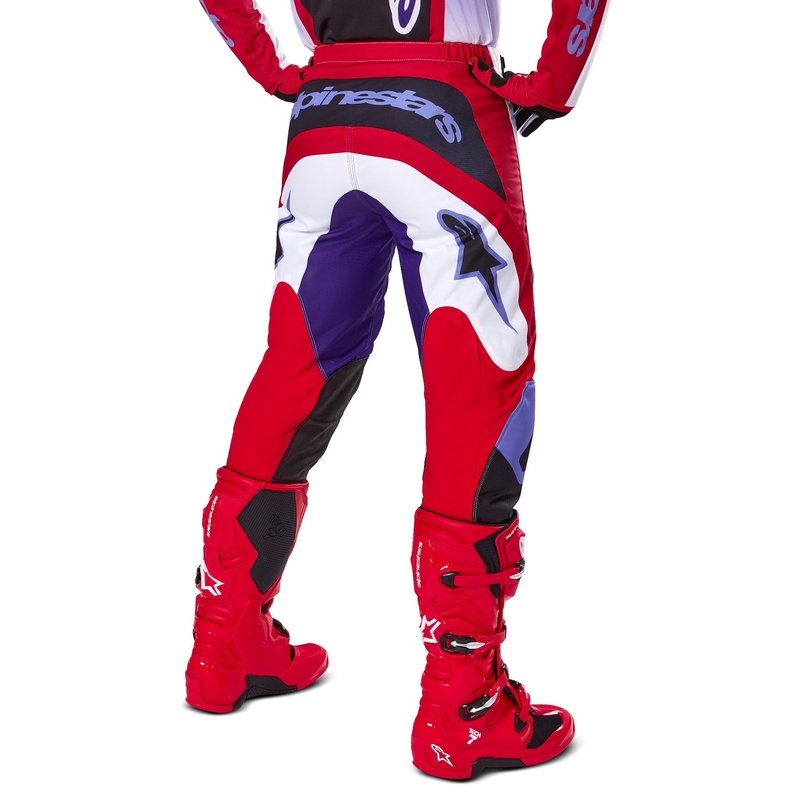 Alpinestars Fluid Wurx motocross nadrág lila-piros