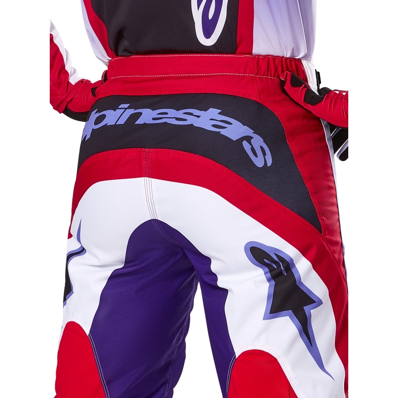 Alpinestars Fluid Wurx motocross nadrág lila-piros