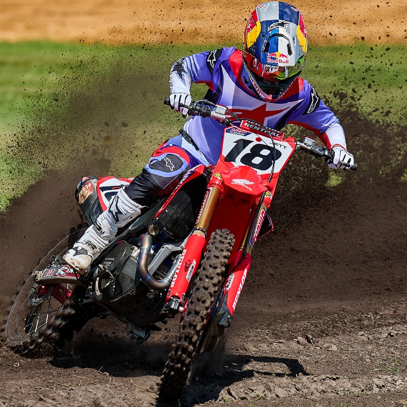 Alpinestars Fluid Wurx motocross nadrág lila-piros