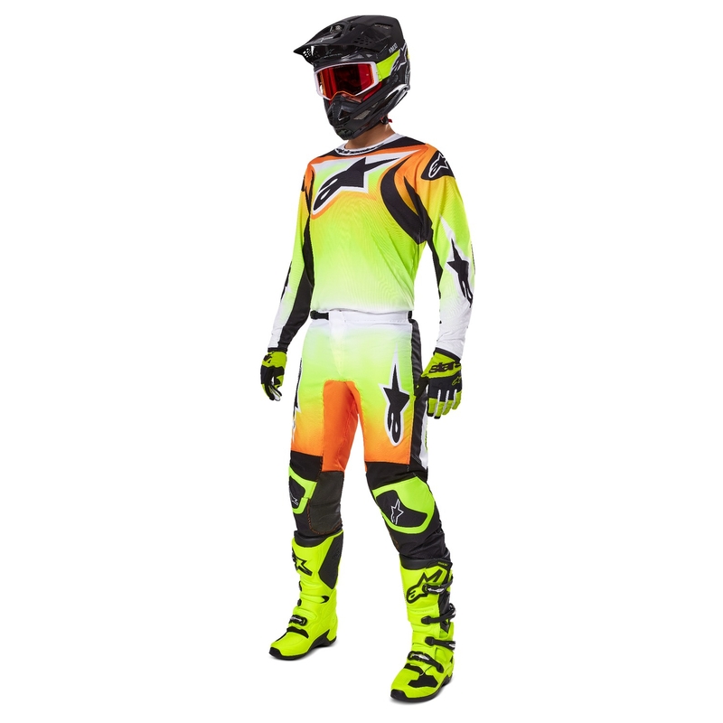 Alpinestars Fluid Wurx motocross nadrág sárga-fekete