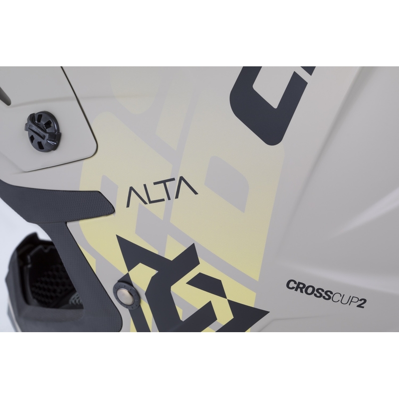 Cassida Cross Cup 2 Alta motokrossz bukósisak matt homokbarna-szürke