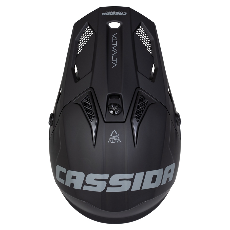 Cassida Cross Cup 2 Alta gyerek motokrossz bukósisak matt fekete-szürke