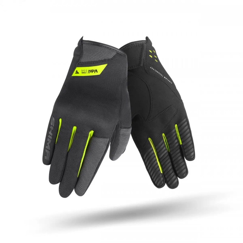Shima One EVO gyerek motoros kesztyű fekete-fluo sárga