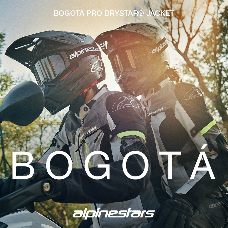 Alpinestars Bogota PRO Drystar 2025 motorkerékpár kabát fekete