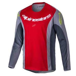 Alpinestars Racer Melt gyerek motocross mez piros-szürke