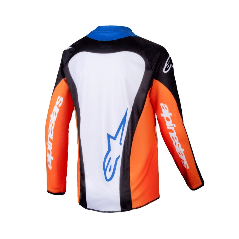 Alpinestars Racer Melt gyerek motocross mez narancssárga-kék