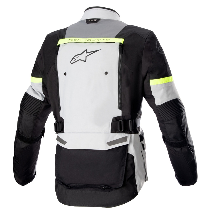 Alpinestars Bogota PRO Drystar 2025 motorkerékpár kabát szürke-fekete-fluo sárga