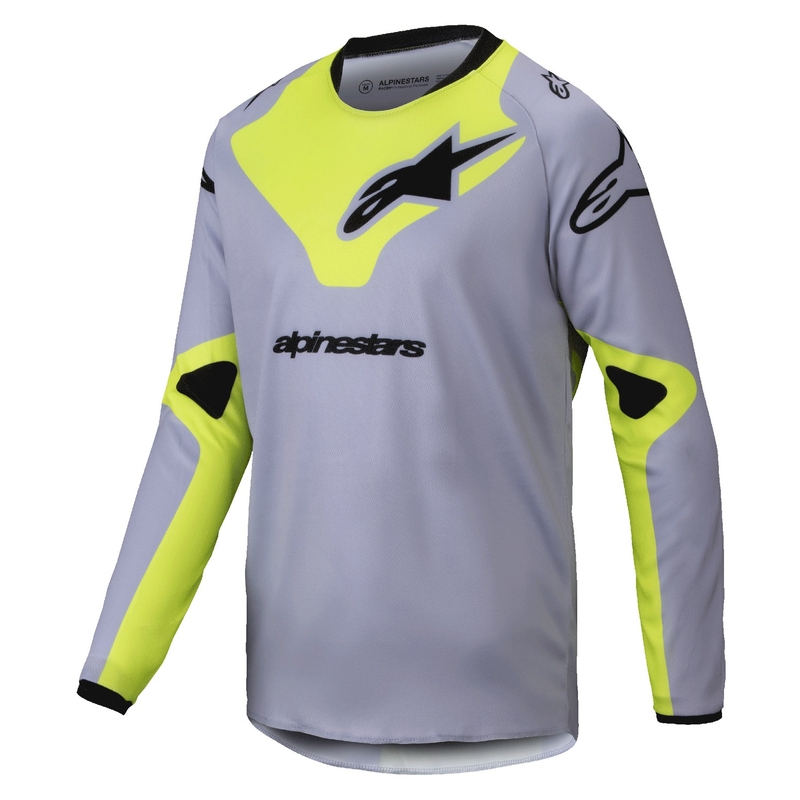 Alpinestars Racer Veil gyerek motocross mez szürke-fluo sárga
