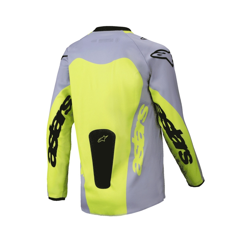 Alpinestars Racer Veil gyerek motocross mez szürke-fluo sárga