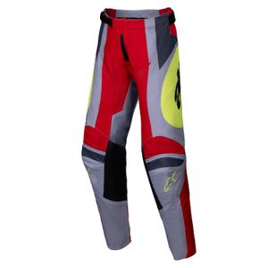Alpinestars Racer Melt gyerek motocrossz nadrág piros-szürke