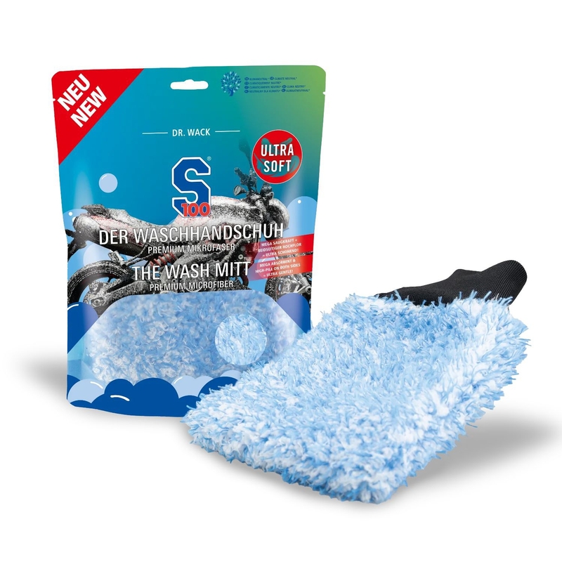 S100 Wash mitt mikroszálas mosókesztyű