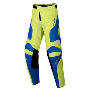 Alpinestars Racer Veil gyerek motocrossz nadrág fluo sárga-kék