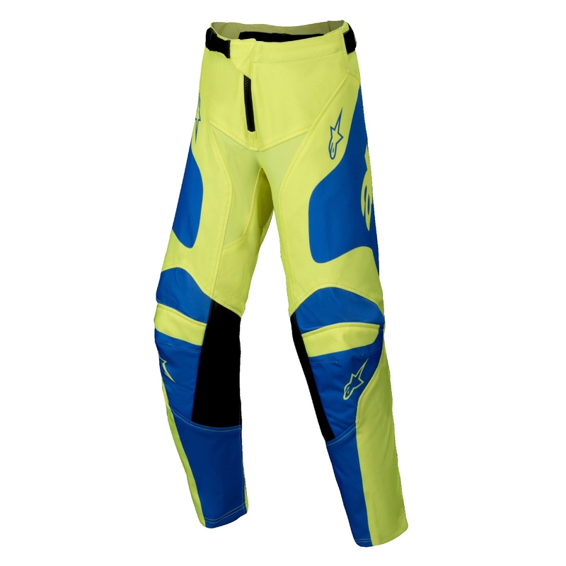 Alpinestars Racer Veil gyerek motocrossz nadrág fluo sárga-kék