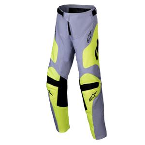 Alpinestars Racer Veil gyerek motocrossz nadrág szürke-fluo sárga