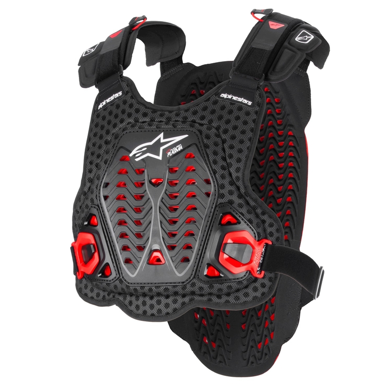 Alpinestars A-5 Plazma mellvédő fekete-piros-fehér