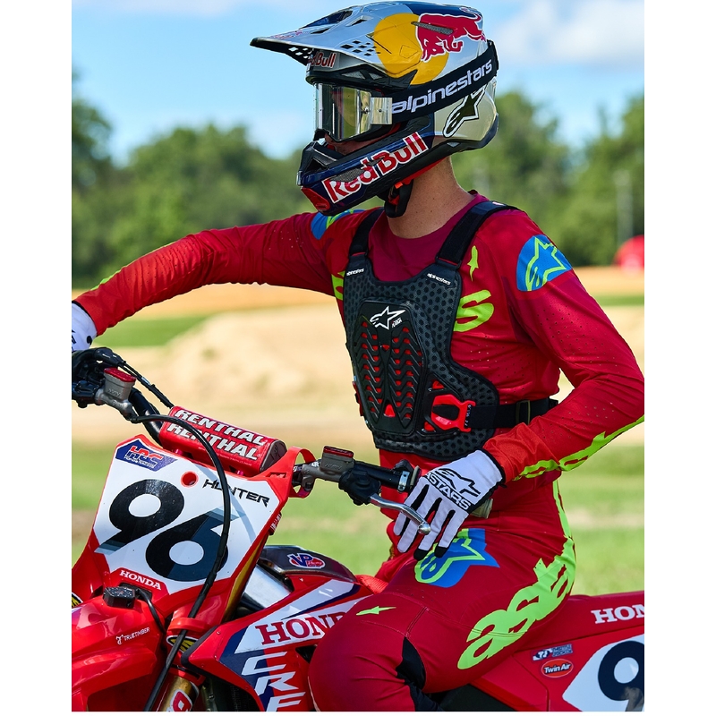Alpinestars A-5 Plazma mellvédő fekete-piros-fehér