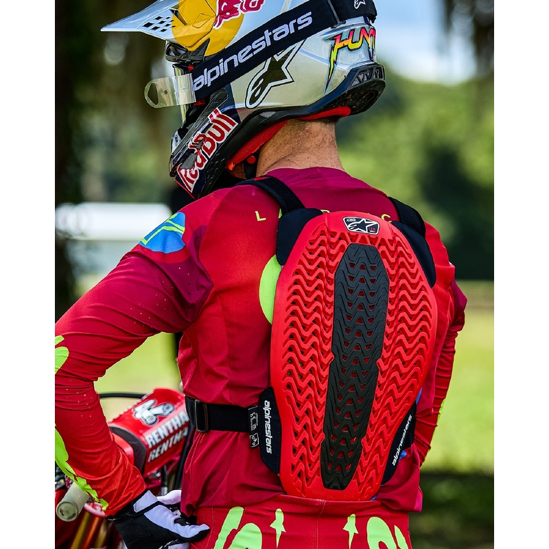 Alpinestars A-5 Plazma mellvédő fekete-piros-fehér