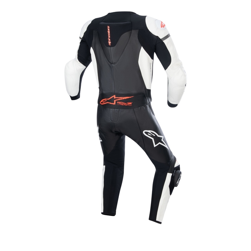 Alpinestars GP Force Lurv 2025 kétrészes bőroverál fehér-fekete-fluo piros