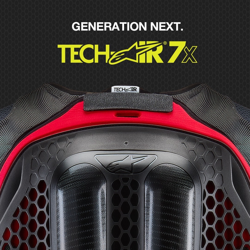 Alpinestars TECH-AIR®7X légzsák mellény rendszer fekete-piros kiárusítás