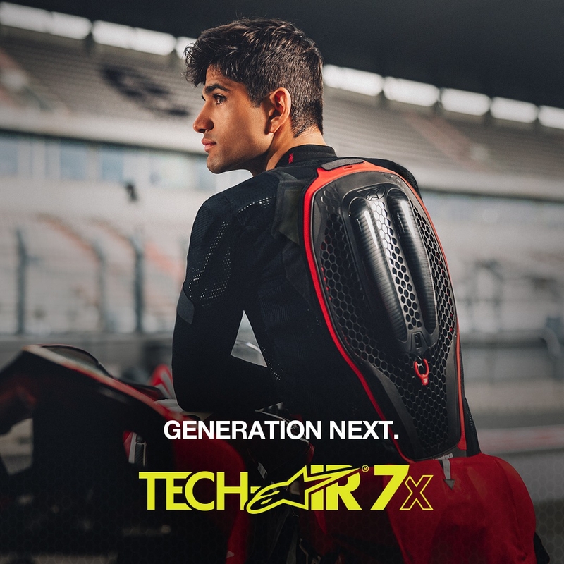 Alpinestars TECH-AIR®7X légzsák mellény rendszer fekete-piros kiárusítás